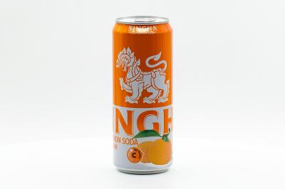 Напиток Singha Lemon Soda Yuzu безалкогольный газированный без сахара с высоким содержанием витамина C 330 мл ж/б