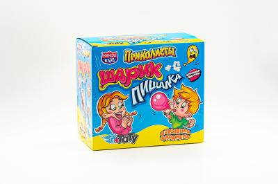 Взрывная карамель с игрушкой и татуировкой Канди Клаб Приколисты Шарик-пищалка 1 гр
