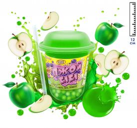 Десерт желеобразный Джелли Велли Джой Бабл зеленое яблоко (Китай) 280г